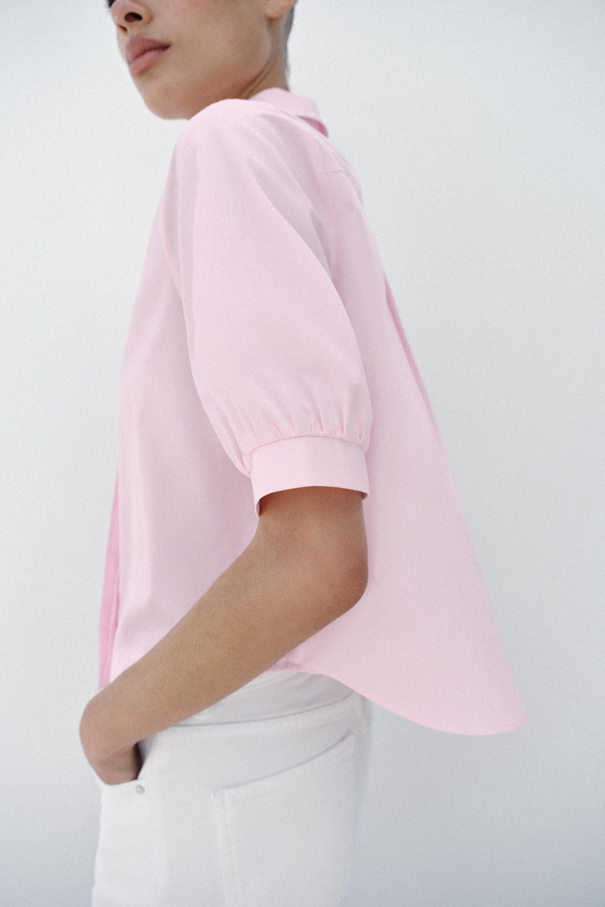 SHORT SLEEVE SHIRT WITH PEARLS